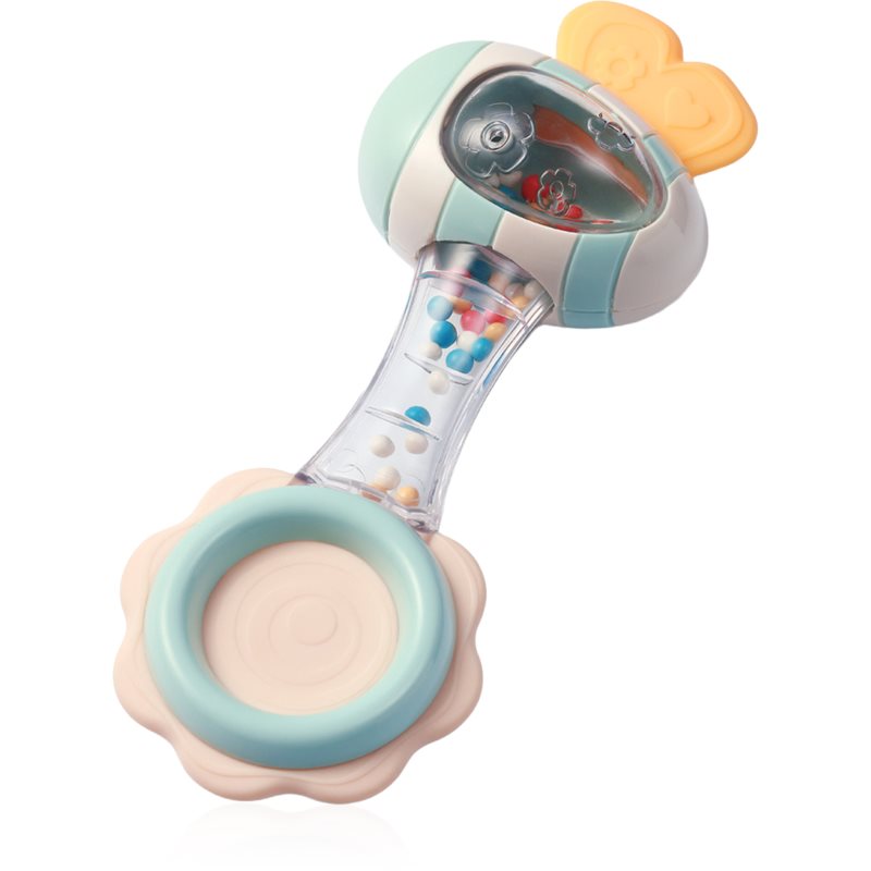 BabyOno Rattle With Teether 3m+ kousátko s chrastítkem Bee 1 ks