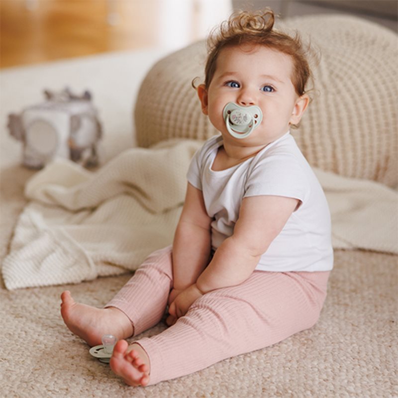 BabyOno Take Care Anatomical Silicone Soothers dudlík Day & Night 6-18m 2 ks (obrázek 9)