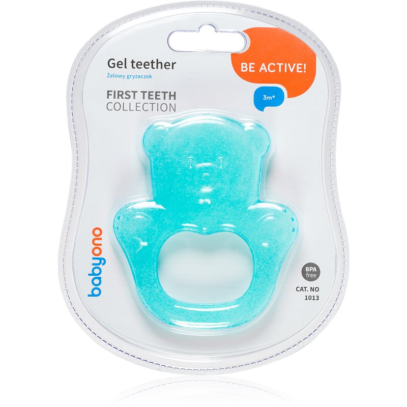 BabyOno Be Active Gel Teether прорізувач Turquoise Bear 1 кс