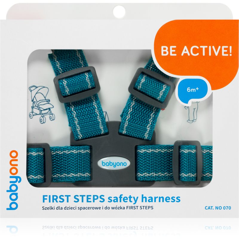BabyOno Be Active Safety Harness First Steps doplnok do vlasov pre deti Green 6 m+ 1 ks