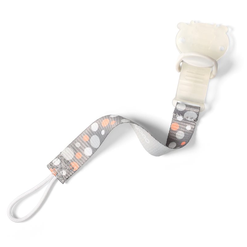 BabyOno Pacifier Holder тримач для пустушки для дітей від народження Grey/Orange 1 кс