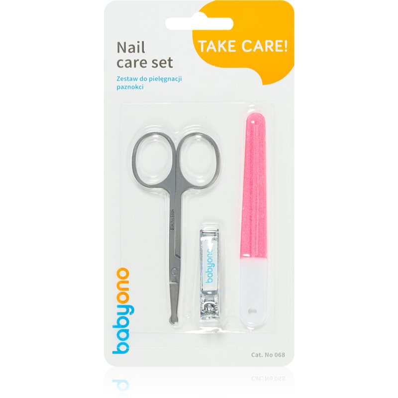 BabyOno Take Care Nail Care комплект за маникюр за деца Mint 1 бр.