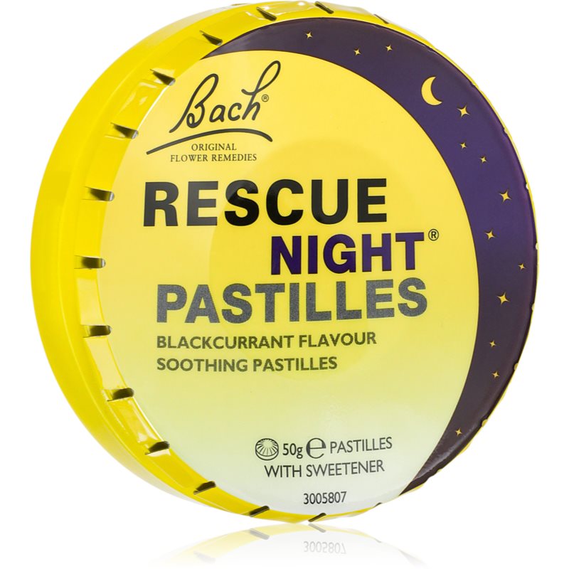 Bach® Flower Remedies RESCUE® Night pastilky pro vaši pohodu příchuť Blackcurrant 50 g