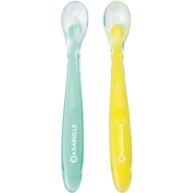 Badabulle Silicone Spoons spoon 3 m+ 2 pc
