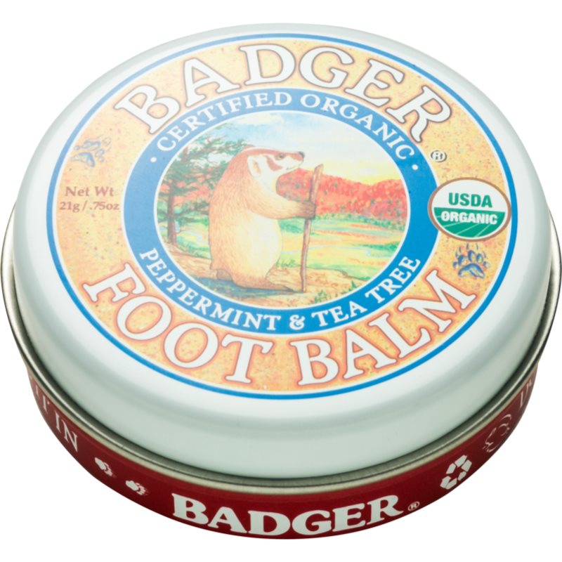 Badger Balm Deep Hydrating Balm For Dry Cracked Feet 21 G