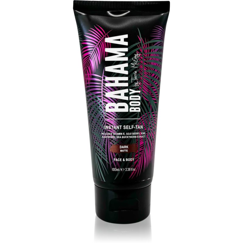 Bahama Body Instant Self-Tan samoporjavitvena krema za telo in obraz odtenek Dark 100 ml