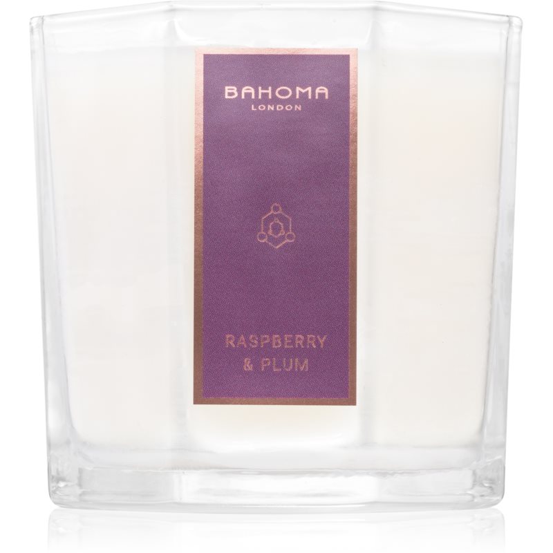 Bahoma London Octagon Collection Raspberry & Plum kvapioji žvakė 180 g