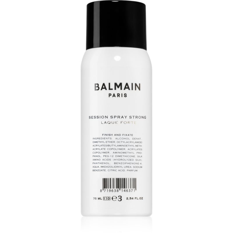 Balmain Hair Couture Session Spray hajlakk erős fixálással utazási csomag 75 ml
