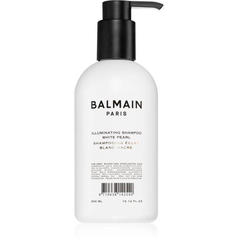 Balmain Illuminating spindesio suteikiantis šampūnas šviesiems ir šviesintiems plaukams 300 ml