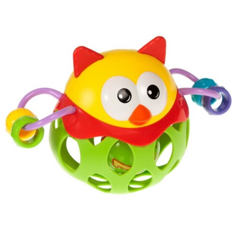 Bam-Bam Rattle розвивальна іграшка з брязкальцем 6m+ Owl 1 кс
