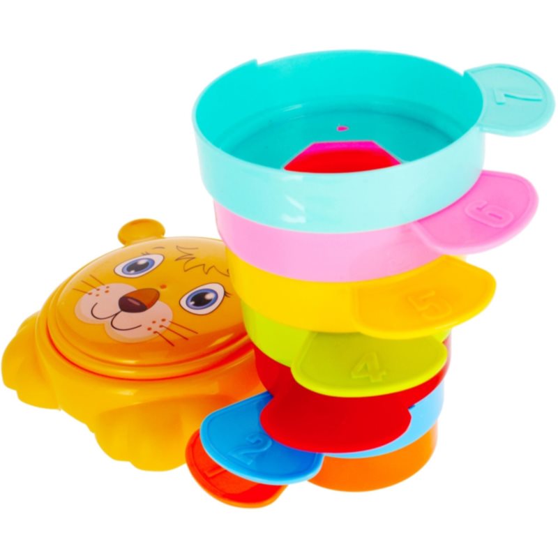 Bam-Bam Stacking Cups Activity Puzzle Toy 6m+ Tiger 7 Pc
