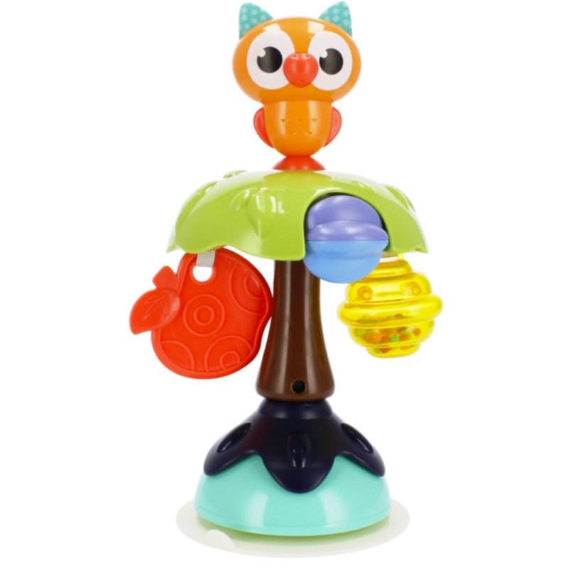 Bam-Bam Suction Cup Toy aktivna igračka s vakuumskim držačem 6m  Owl 1 kom
