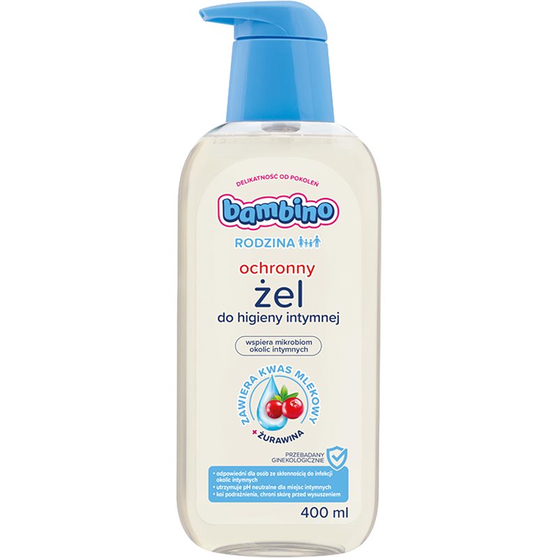 Bambino Family Protective Intimate Hygiene Gel gel na intimní hygienu Cranberry 400 ml