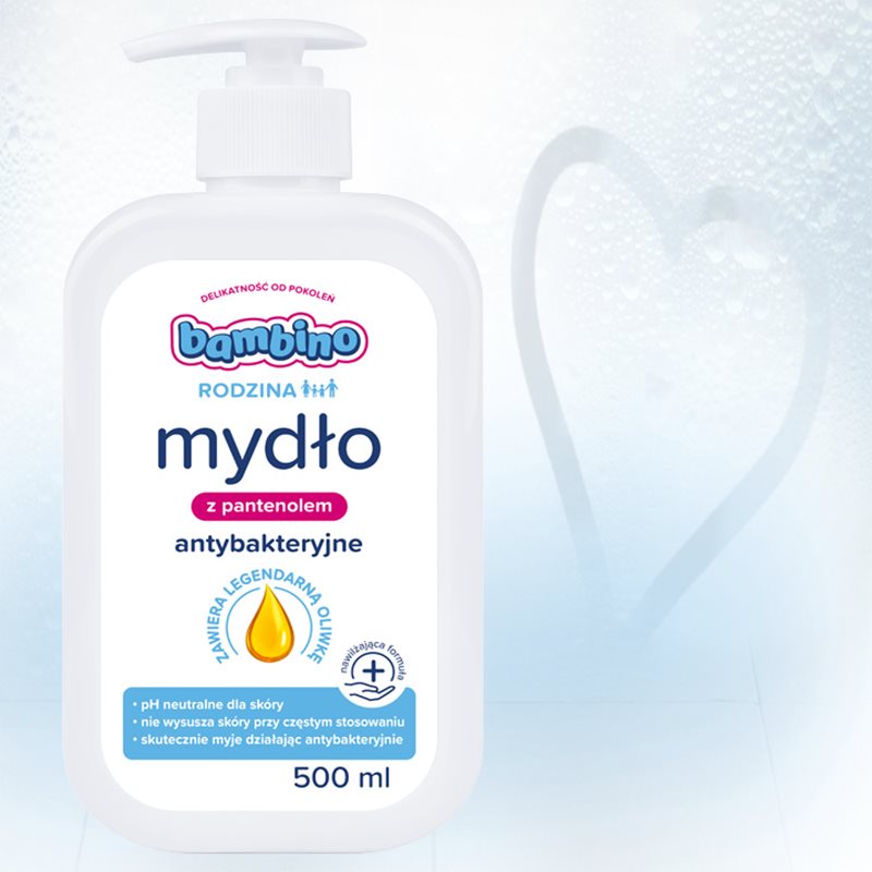 Bambino Family Antibacterial Soap Cleansing Liquid Hand Soap Antibacterial 500 Ml