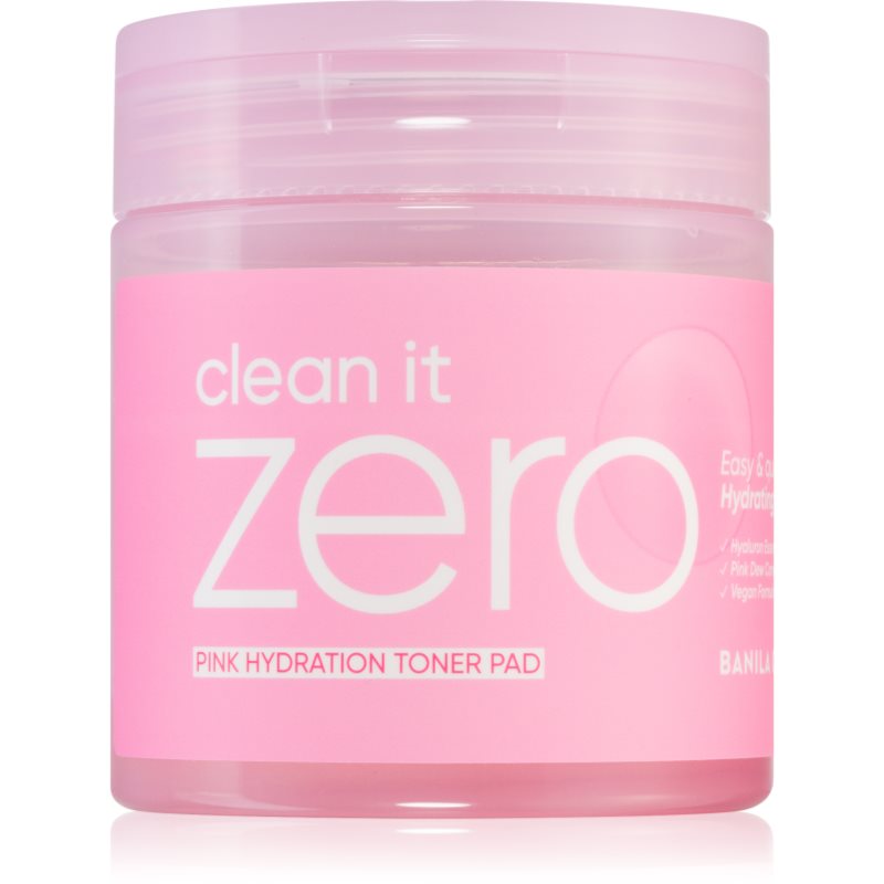 Banila Co. clean it zero Pink Hydration Toner Pad patchs tonifiants pour un effet naturel 70 pcs female