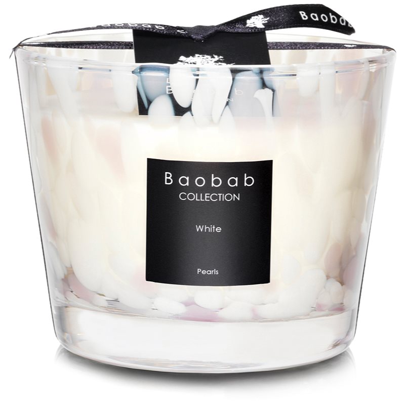 Baobab Collection Pearls White scented candle 10 cm
