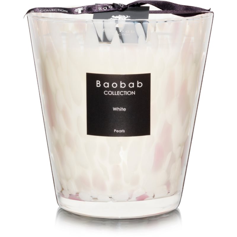 Baobab Pearls White kvapioji žvakė 16 cm