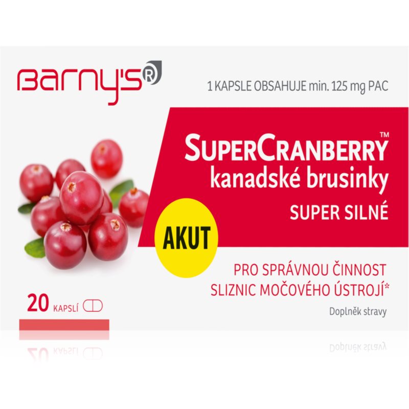 Barnys SuperCranberry kanadské brusinky cps.20