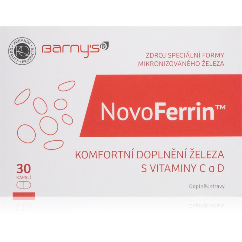 Barny's NovoFerrin 30 kapslí tobolky s obsahom železa 30 cps