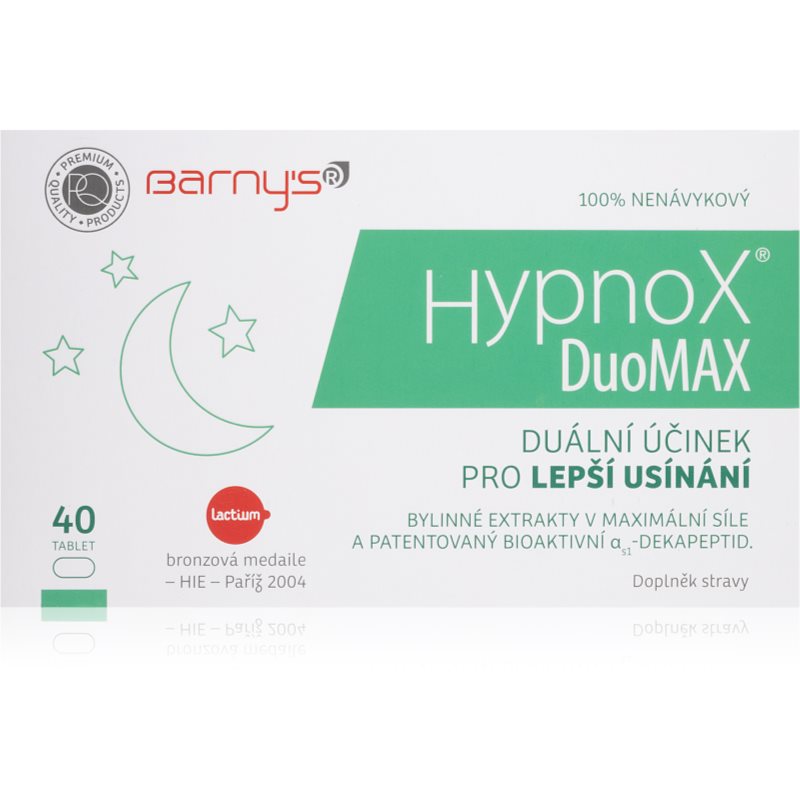 Barny's HypnoX DuoMAX tablety pri ťažkostiach so spánkom a zaspávaním 40 tbl