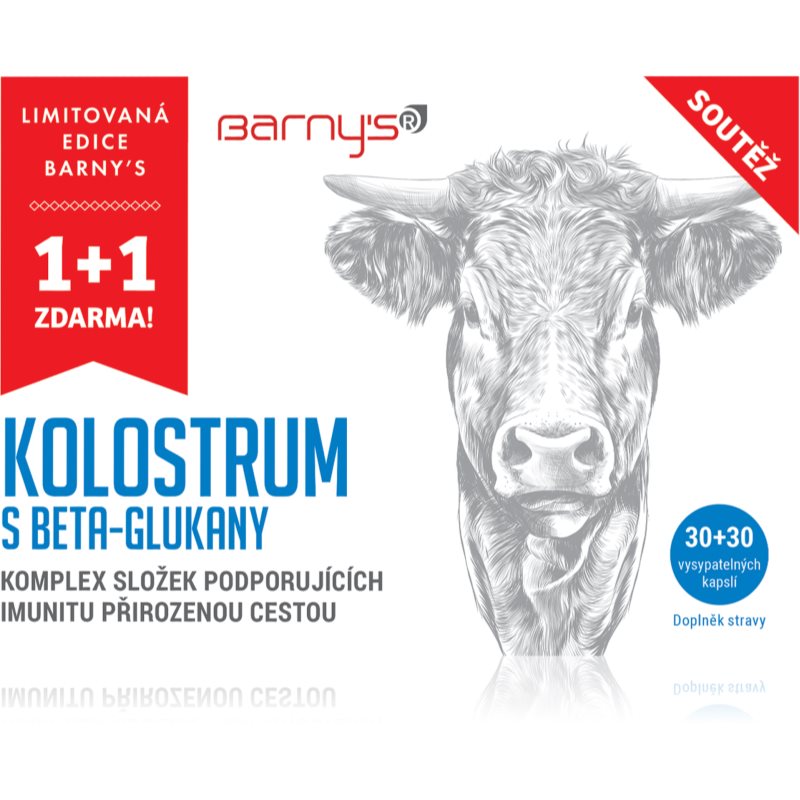 Barnys Kolostrum s betaglukany limit.edi.cps.30+30 koupíte na Notino.cz