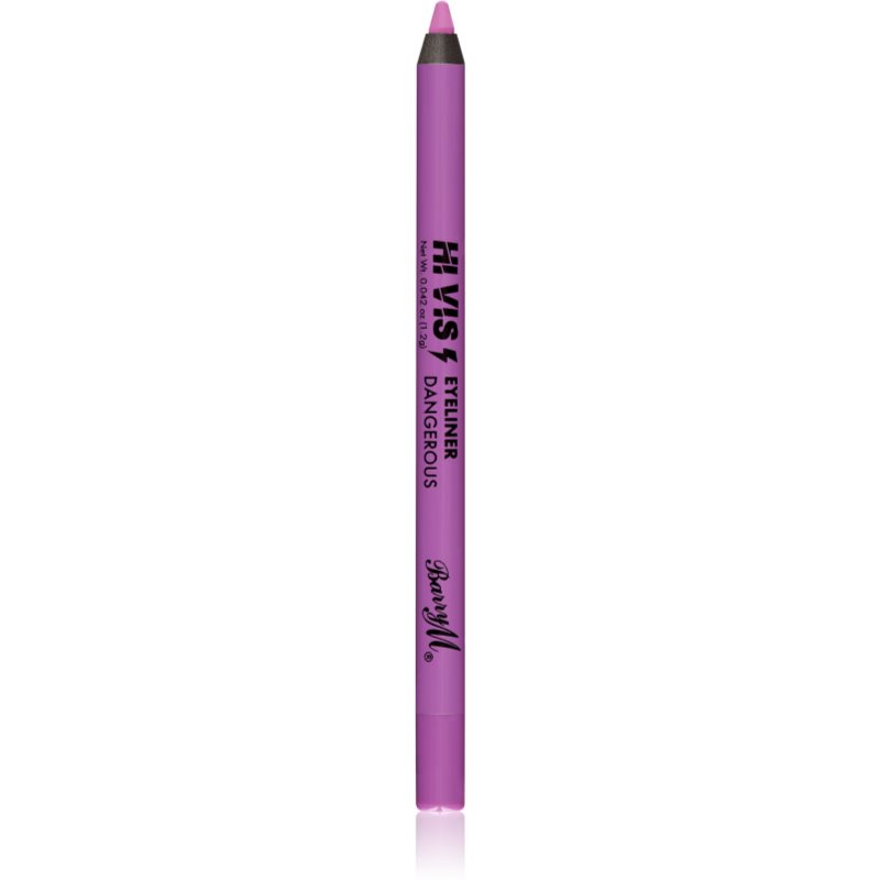 Barry M Hi Vis Neon Waterproof Eyeliner Pencil Shade Dangerous 1,2 G