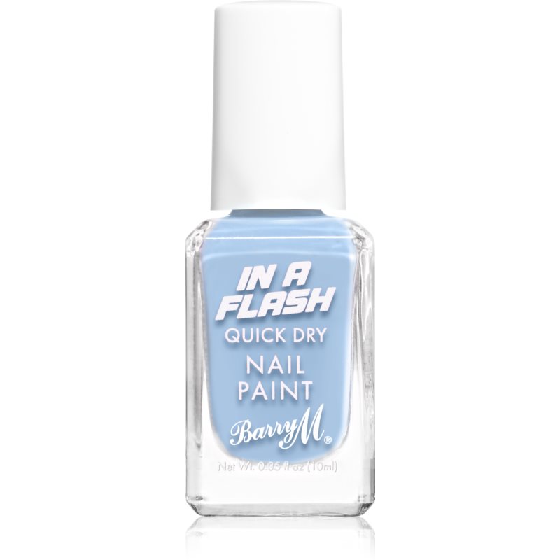 Barry M IN A FLASH Quick-drying Nail Polish Shade Brisk Blue 10 Ml