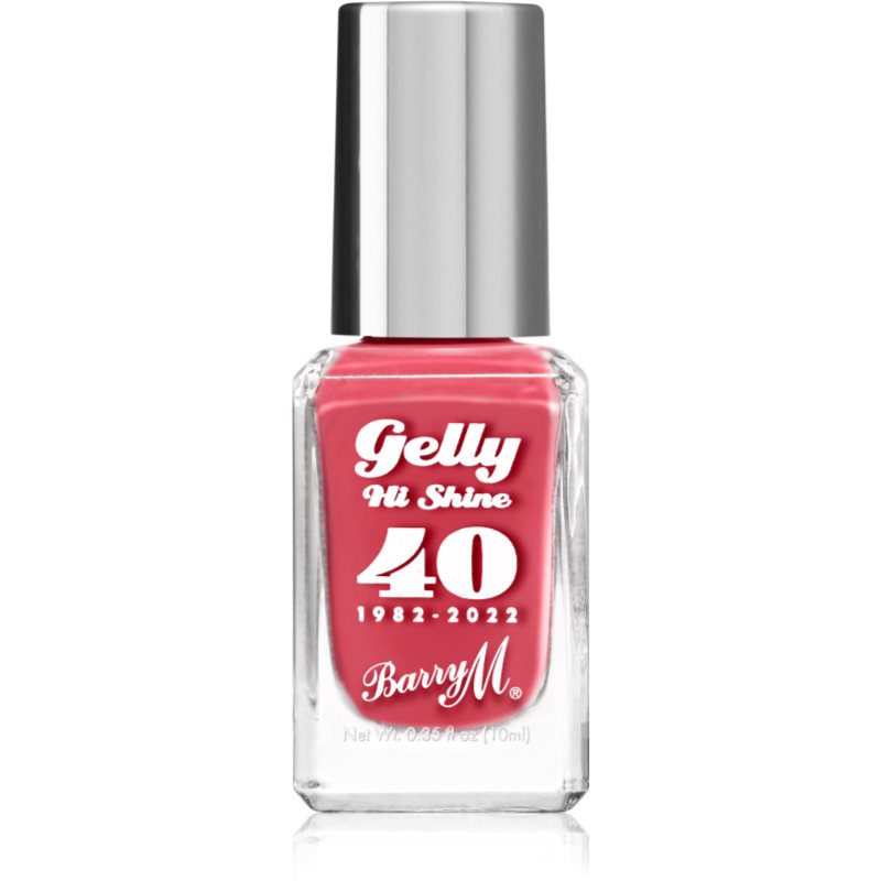 Barry M Gelly Hi Shine 40 1982 - 2022 лак для нігтів відтінок Red Velvet 10 мл