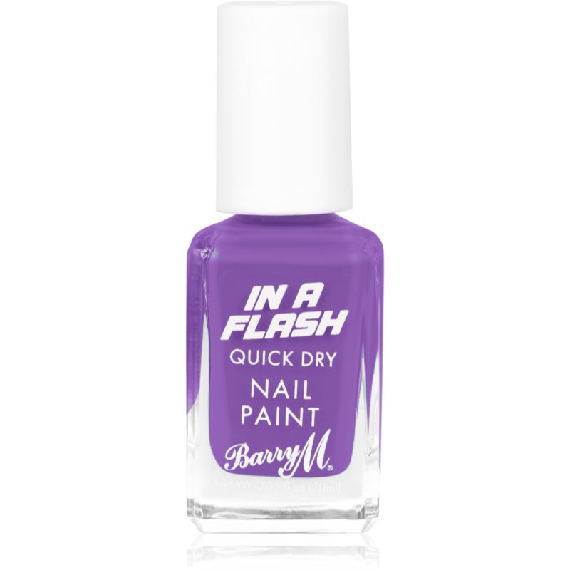 Barry M IN A FLASH Quick-drying Nail Polish Shade Patient Purple 10 Ml