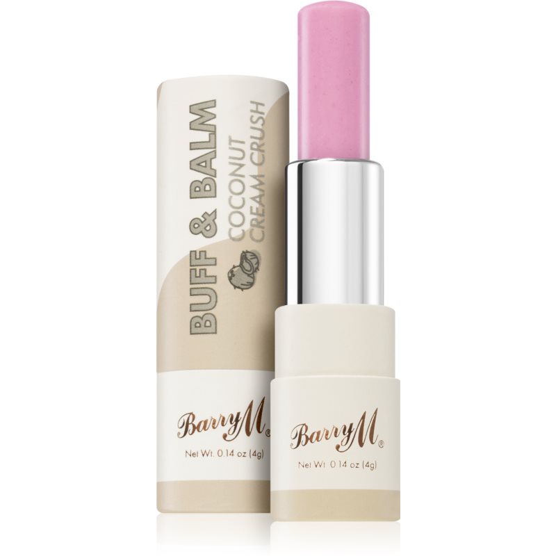 Barry M Buff & Balm atnaujinamojo poveikio lūpų balzamas apimties suteikiančio poveikio atspalvis Coconut Cream Crush 4 ml