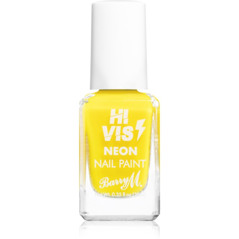 Barry M Hi Vis Neon лак для нігтів відтінок Yellow Flash 10 мл