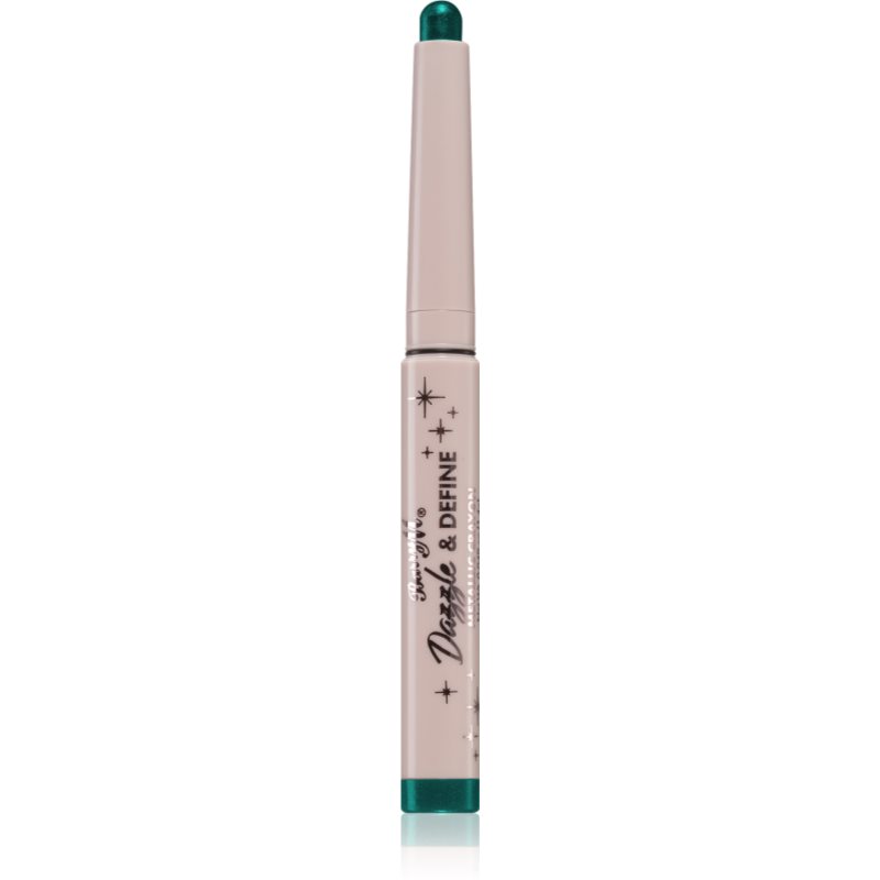 Barry M Dazzle & Define Metallic Crayon eyeshadow stick shade Galactic Teal 1,4 g
