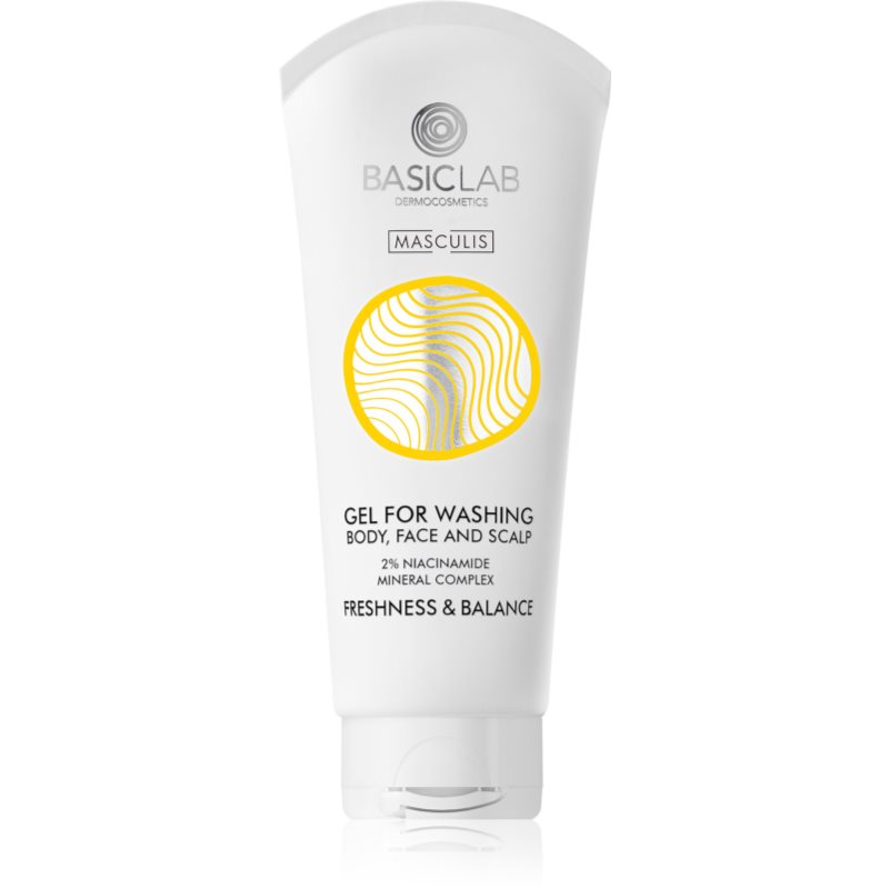 BasicLab Dermocosmetics Masculis sprchový gel na tvář, tělo a vlasy 100 ml