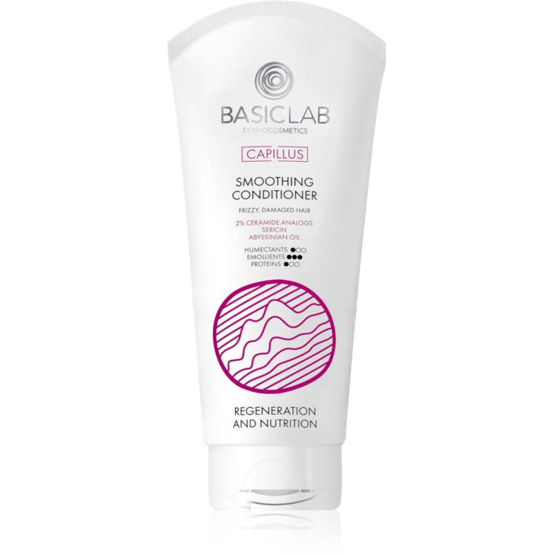 BasicLab Dermocosmetics Capillus uhlazující kondicionér pro nepoddajné a krepatějící se vlasy 100 ml