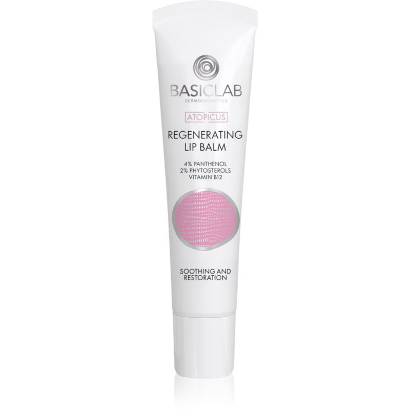 BasicLab Dermocosmetics Atopicus regenerierender Lippenbalsam für sehr trockene, empfindliche und atopische Haut 15 ml