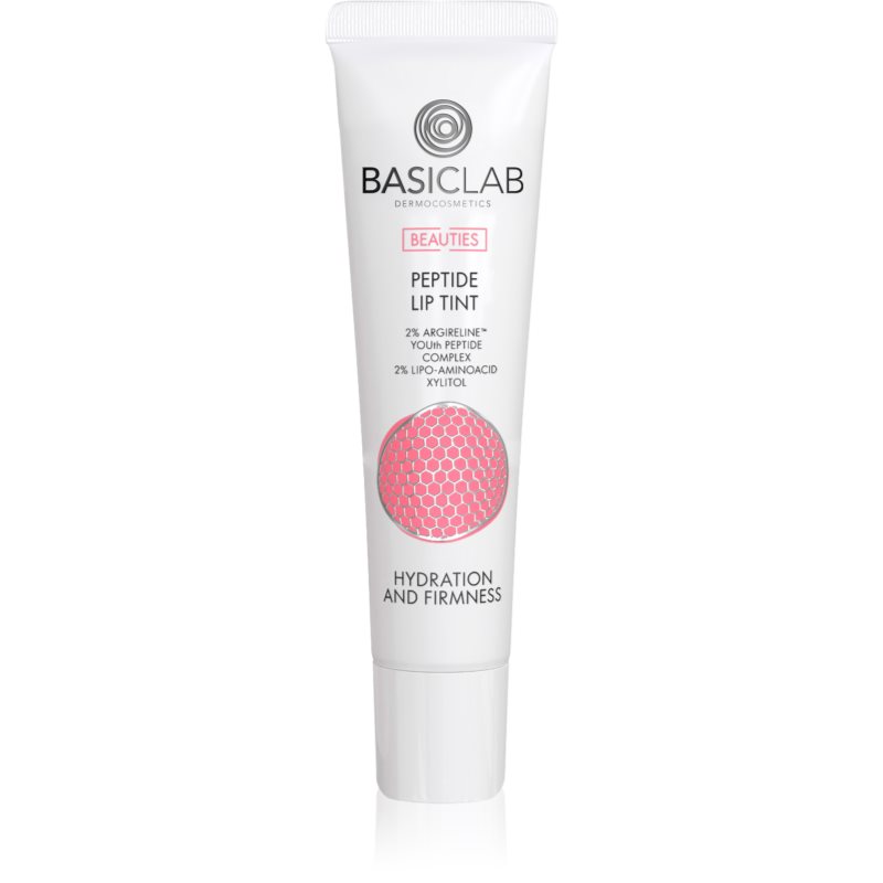 BasicLab Dermocosmetics Beauties sjajni balzam za usne s peptidima nijansa 220 Rosy 15 ml