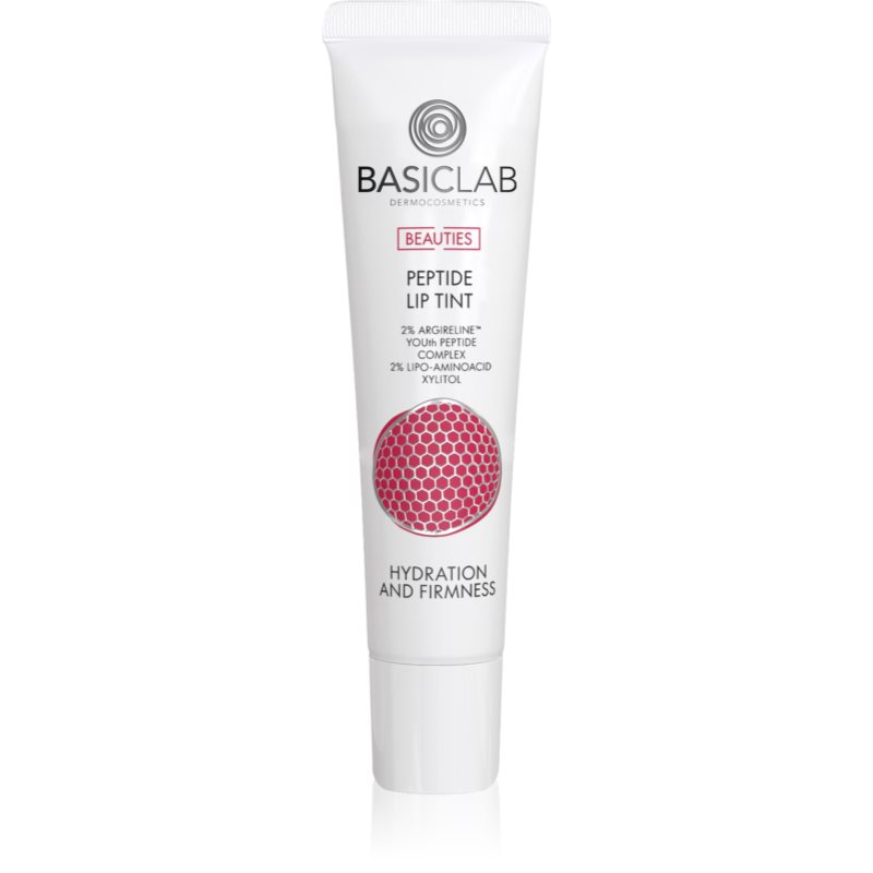 BasicLab Dermocosmetics Beauties sjajni balzam za usne s peptidima nijansa 400 Vintage Red 15 ml