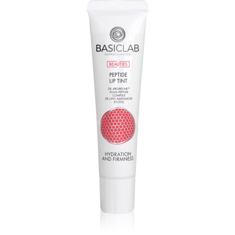 BasicLab Dermocosmetics Beauties sjajni balzam za usne s peptidima nijansa 230 Dusty Rose 15 ml