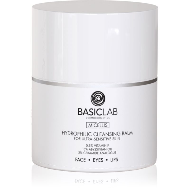 BasicLab Dermocosmetics Micellis balzam za skidanje šminke i čišćenje za vrlo osjetljivo lice 40 g