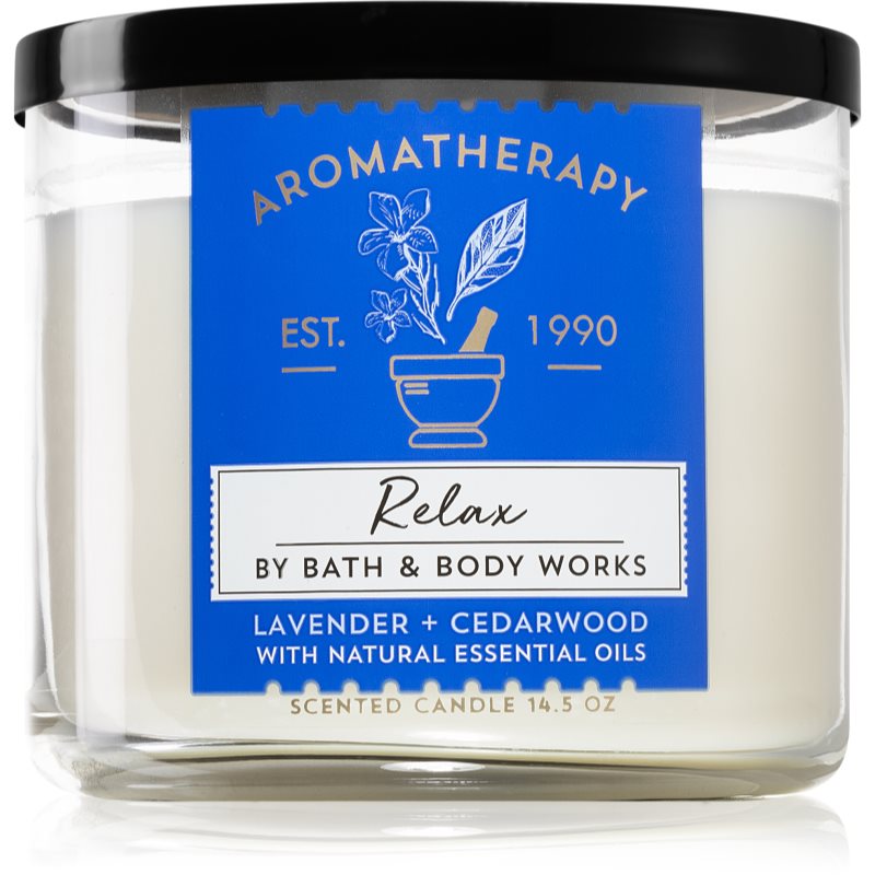 

Bath & Body Works Relax Lavender & Cedarwood aроматична свічка