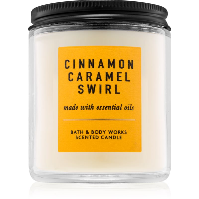 

Bath & Body Works Cinnamon Caramel Swirl aроматична свічка з есенціальними маслами І