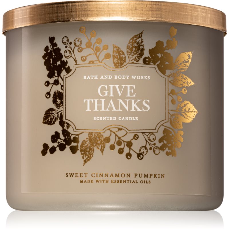 

Bath & Body Works Sweet Cinnamon Pumpkin aроматична свічка І (Give Thanks