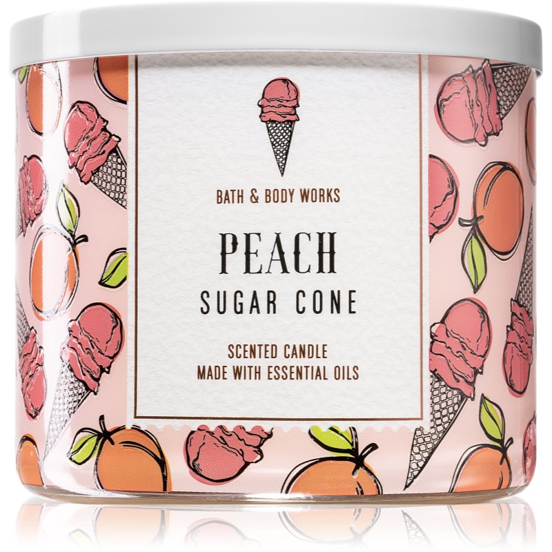 

Bath & Body Works Peach Sugar Cone aроматична свічка