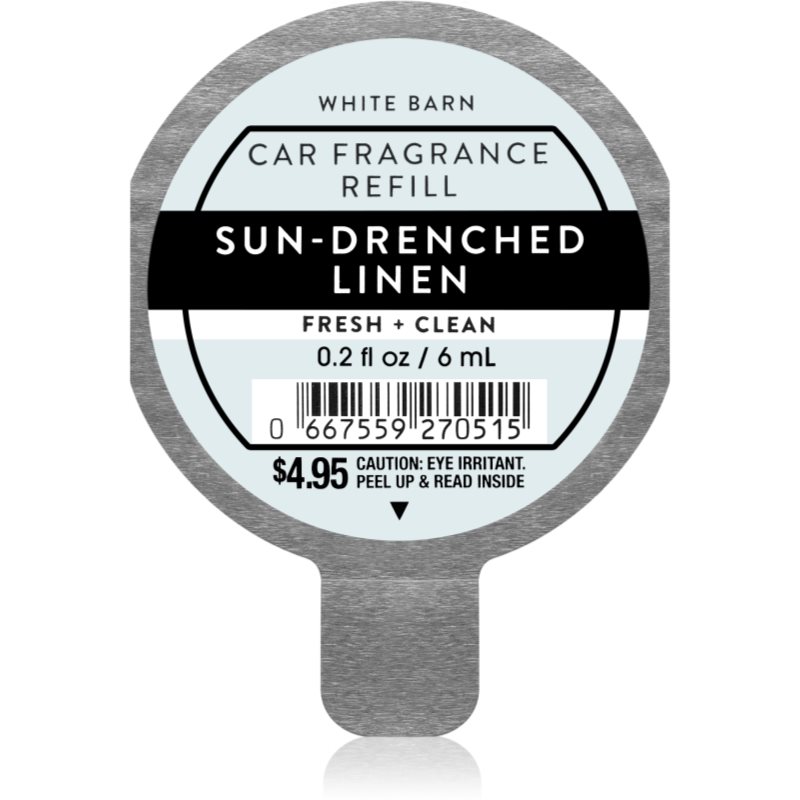 Bath & Body Works Sun Drenched Linen aромат для авто змінне наповнення 6 мл