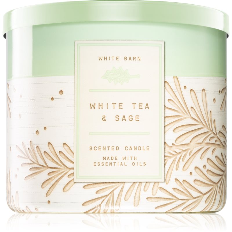 

Bath & Body Works White Tea & Sage aроматична свічка