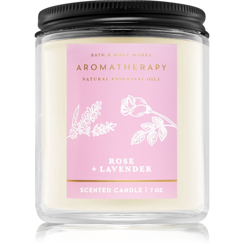 

Bath & Body Works Aromatherapy Rose & Lavender aроматична свічка