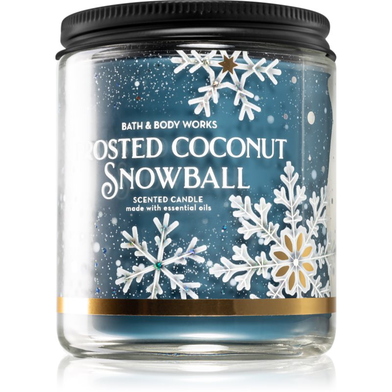

Bath & Body Works Frosted Coconut Snowball aроматична свічка