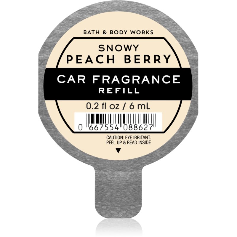 Bath & Body Works Snowy Peach Berry deodorante per auto ricarica 6 ml