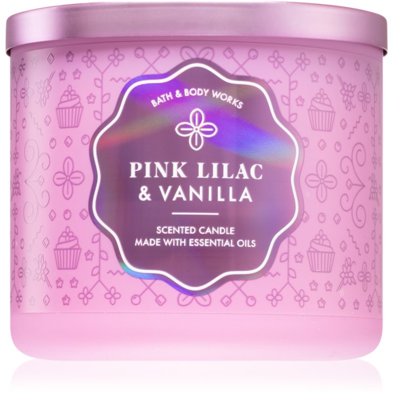 Bath & Body Works Pink Lilac & Vanilla scented candle 411 g