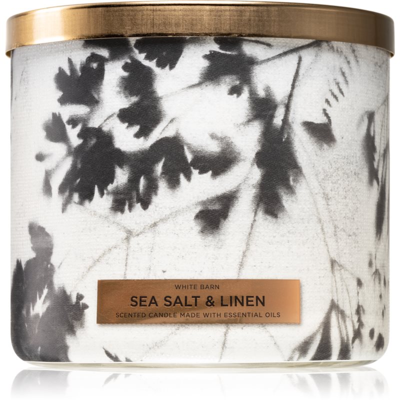 

Bath & Body Works Sea Salt & Linen aроматична свічка